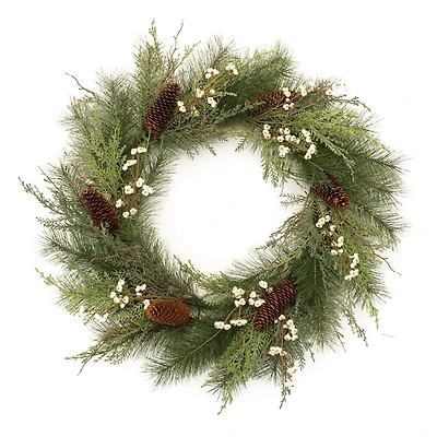 Mixed Pine and Tallow Berry Wreath