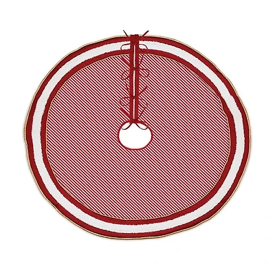 Peppermint Striped Tree Skirt