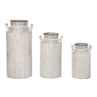 Herringbone Jug Containers, Set of 3
