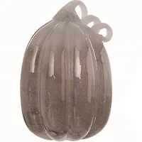 Silver Glass Pumpkins, Set of 2