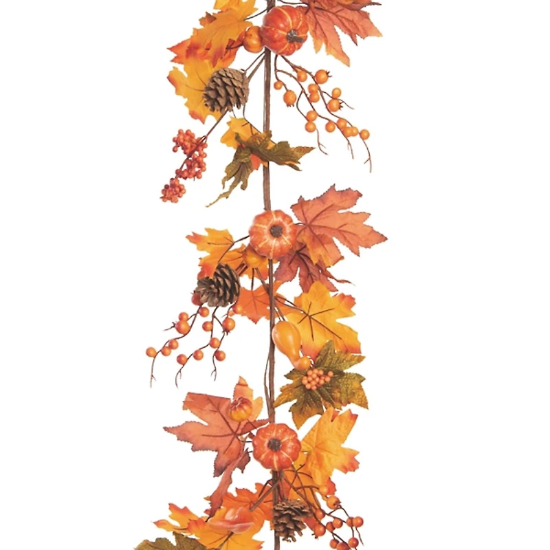 Harvest Leaf and Berry Garland
