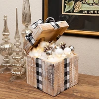 Natural LED Ornament Arrangement Gift Box