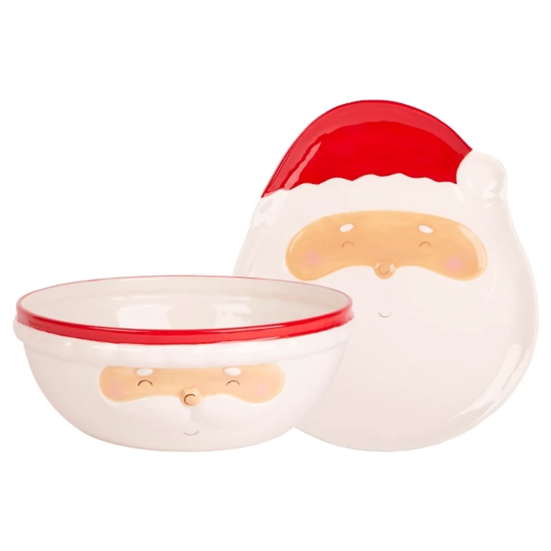 Santa Face 2-pc. Serving Set