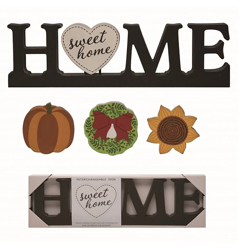 Christmas Home Interchangeable Sign 5-pc. Set