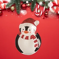 Penguin Fused Glass Serving Platter