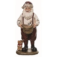 Farmhouse Santa Figurines, Set of 2