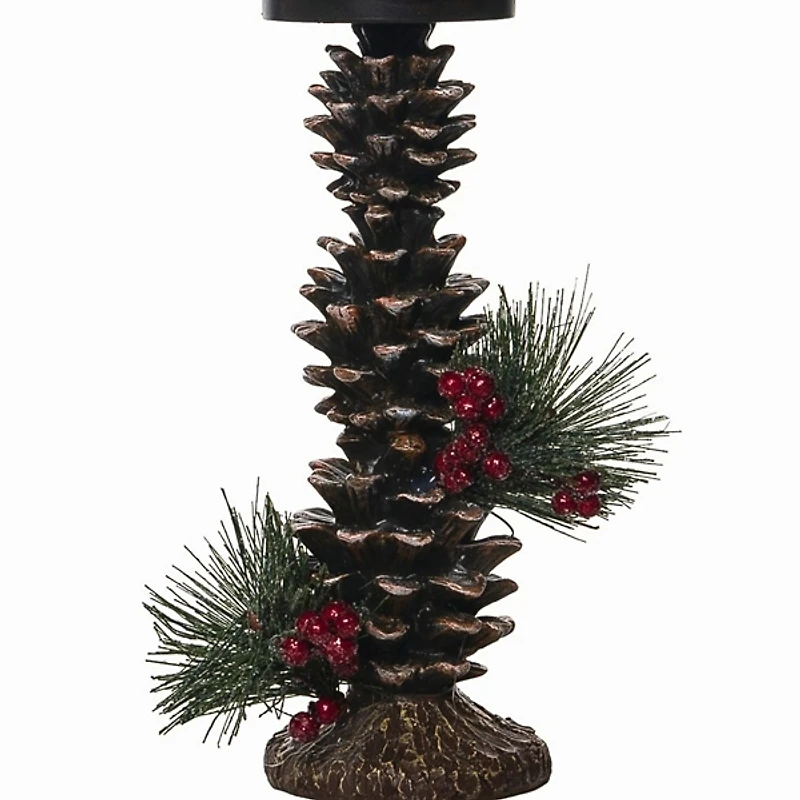 Rustic Pinecone Candle Holders, Set of 2