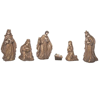 Elegant Gilded 6-pc. Nativity Set