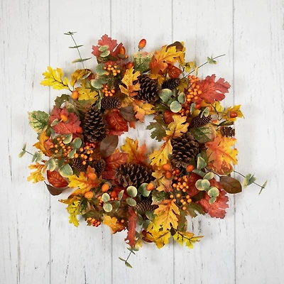 Berries and Pinecones Fall Wreath