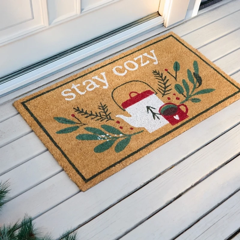 Stay Cozy Tea Kettle Doormat