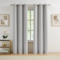 Vince Camuto Gray Room Darkening Curtains, 96 in.