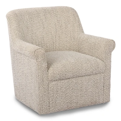 Kamryn Natural Boucle Swivel Chair