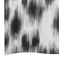 Nicole Miller Black & White Leopard Shower Curtain