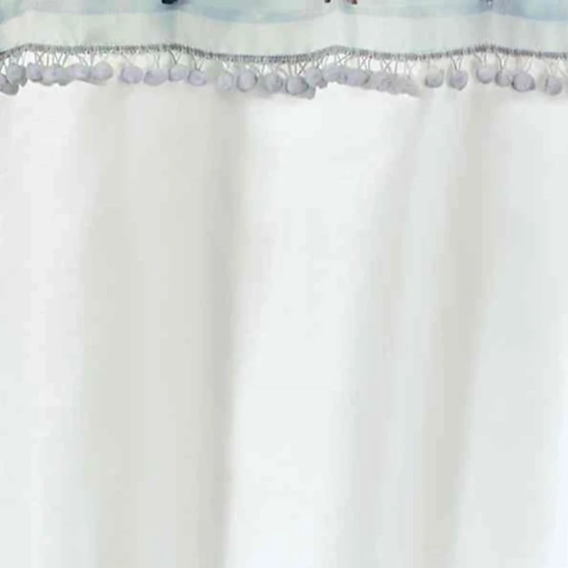 Blue Lagoon Seashell Shower Curtain