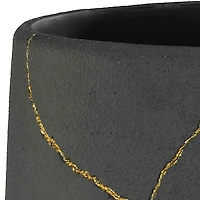 Nicole Miller Sydney Black Wastebasket