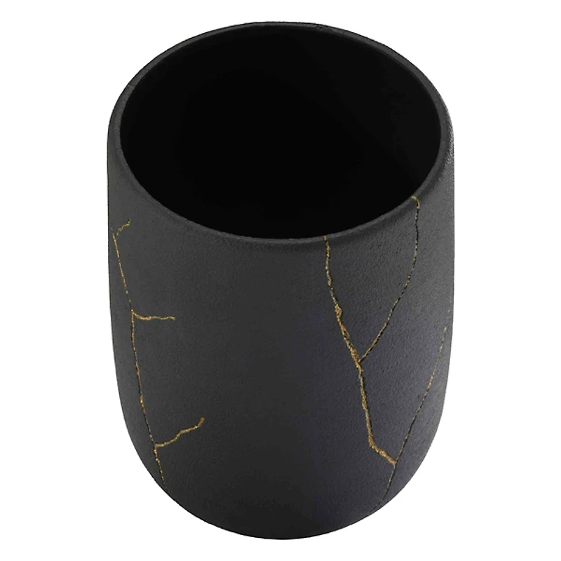 Nicole Miller Sydney Black Wastebasket
