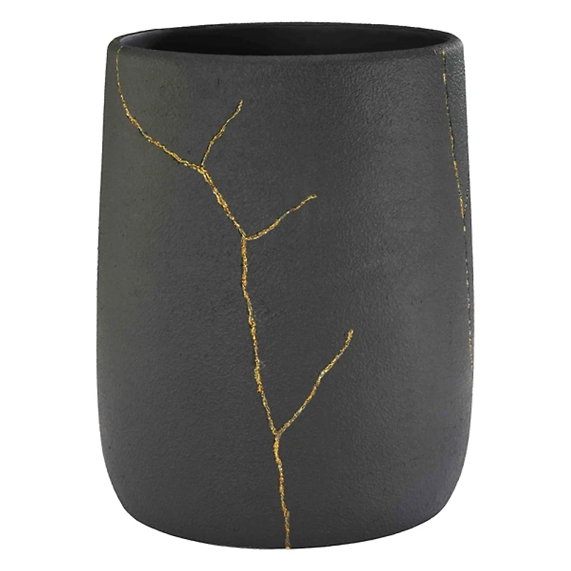 Nicole Miller Sydney Black Wastebasket