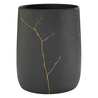 Nicole Miller Sydney Black Wastebasket