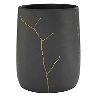 Nicole Miller Sydney Black Wastebasket