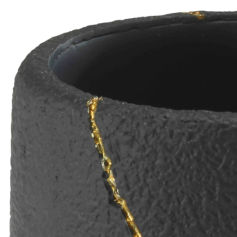 Nicole Miller Sydney Black Bathroom Tumbler