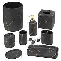 Nicole Miller Sydney Black Bathroom Tumbler