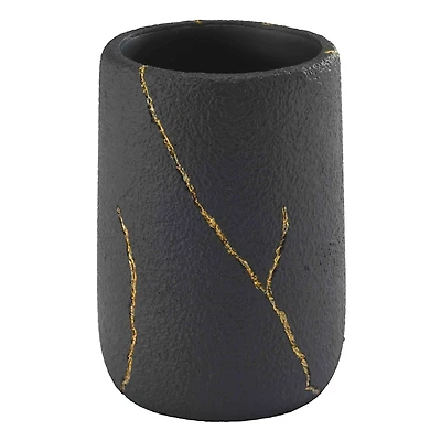 Nicole Miller Sydney Black Bathroom Tumbler