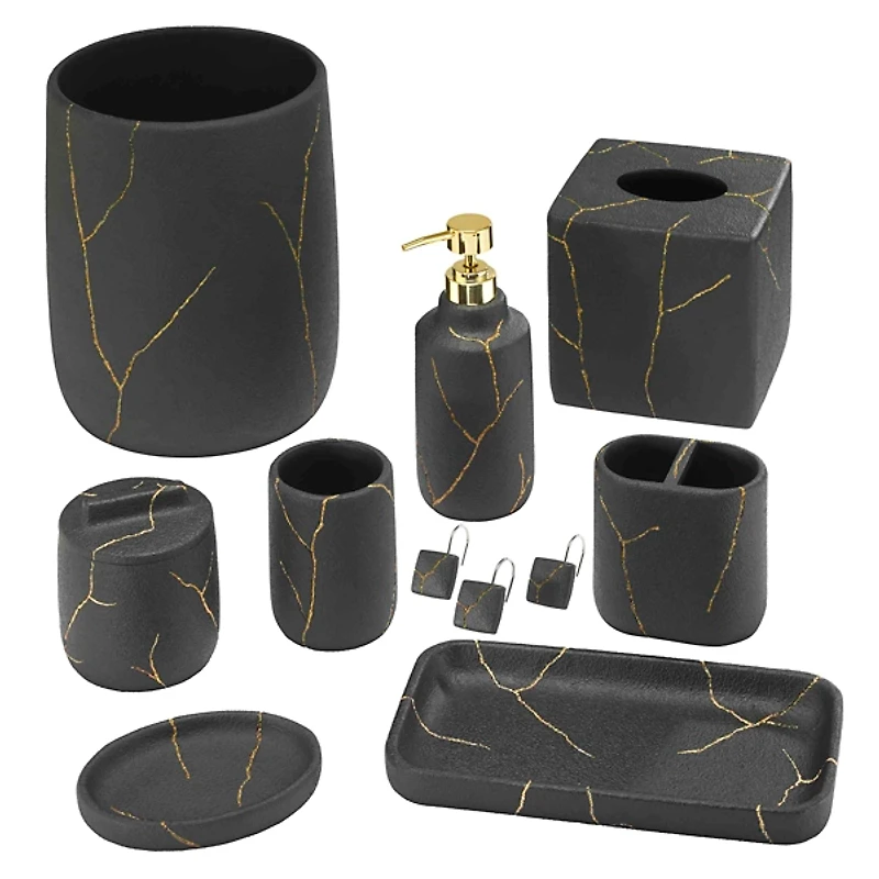 Nicole Miller Sydney Black Soap Dish