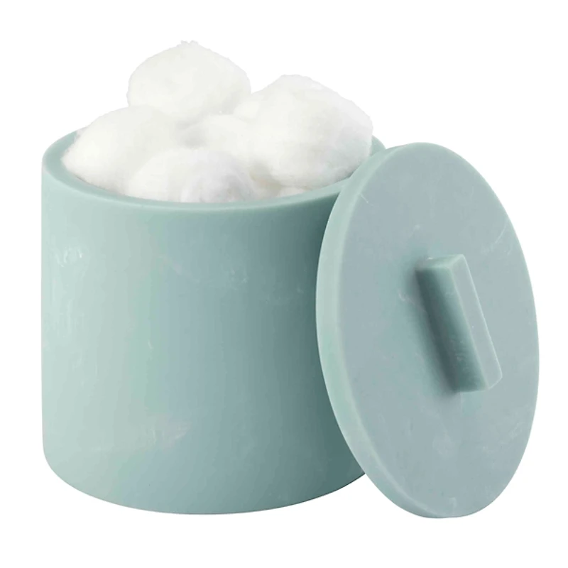 Nicole Miller Blue Kendall Oasis Bathroom Jar