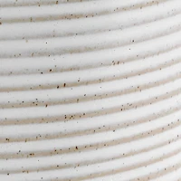 White Drift Stoneware Wastebasket