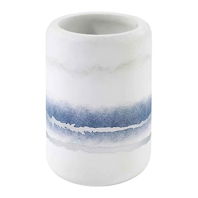Murano Blue Faux Marble Bathroom Tumbler
