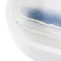 Murano Blue Faux Marble Soap Dish