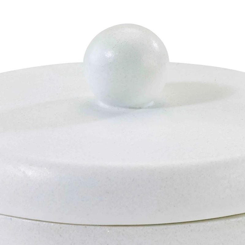 Murano Blue Faux Marble Bathroom Jar with Lid