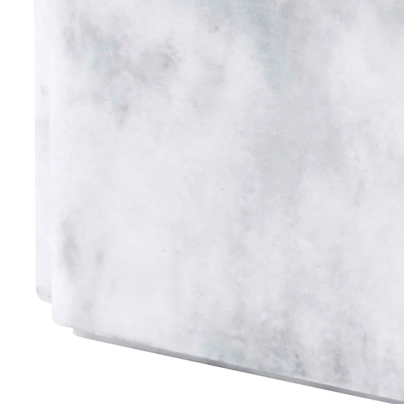 Catania Faux Marble Bathroom Jar with Lid