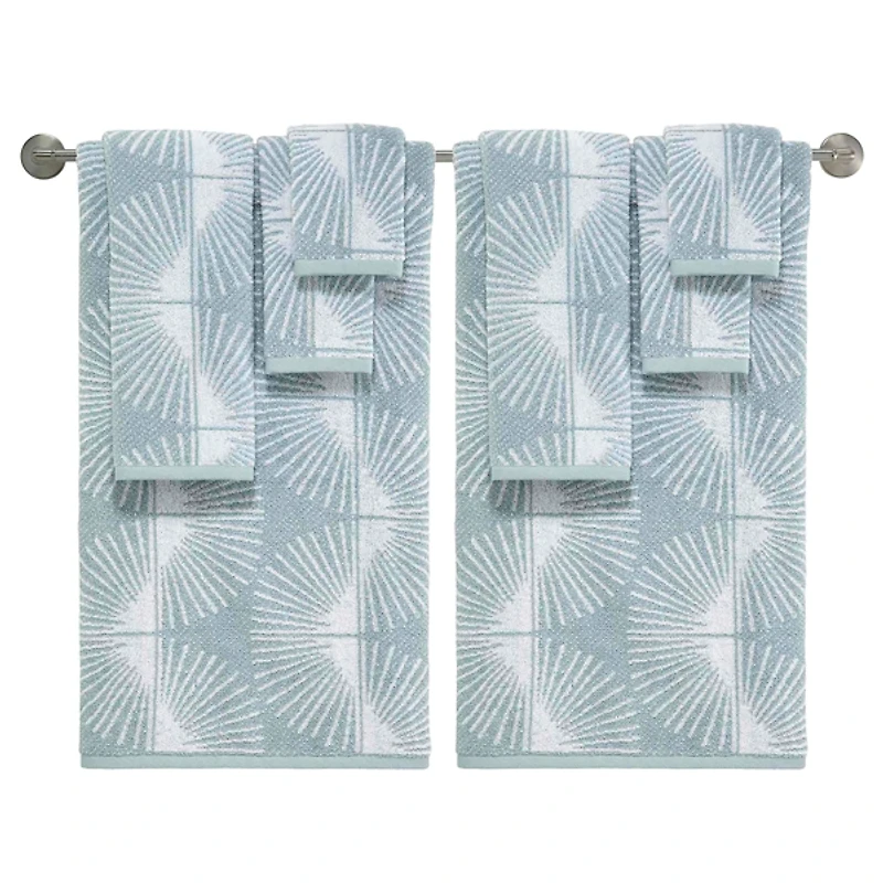 Nicole Miller Blue Kendall Hand Towels, Set of 2
