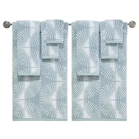 Nicole Miller Blue Kendall Hand Towels, Set of 2