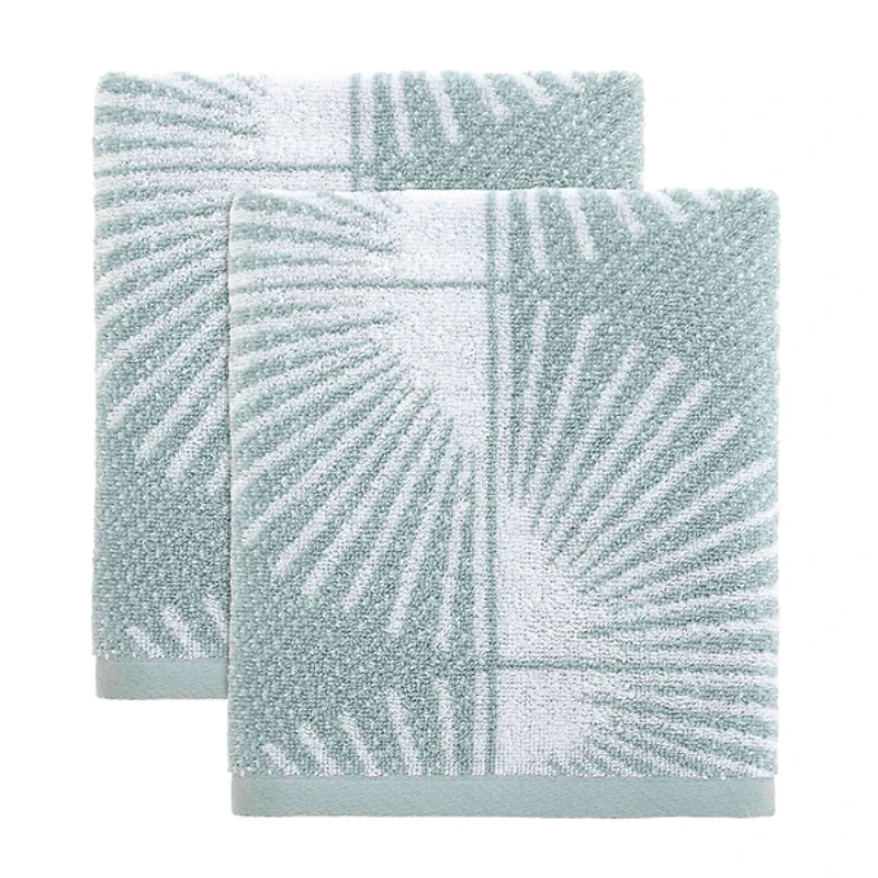 Nicole Miller Blue Kendall Hand Towels, Set of 2