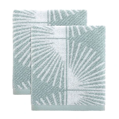 Nicole Miller Blue Kendall Hand Towels, Set of 2