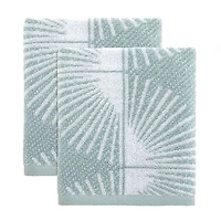 Nicole Miller Blue Kendall Hand Towels, Set of 2