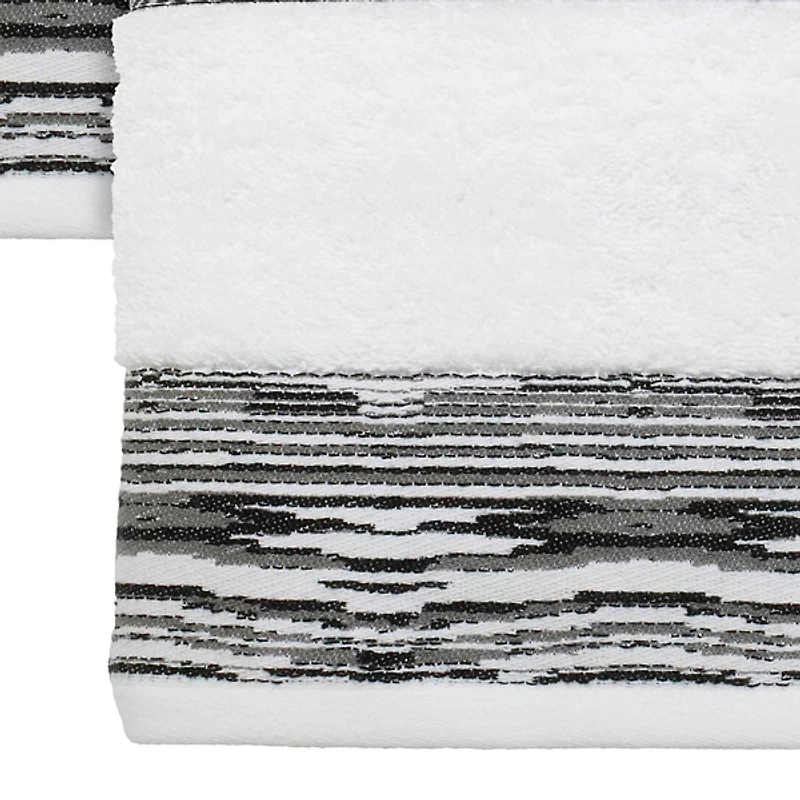 Nicole Miller Sydney Striped Bath Towels, Set of 2