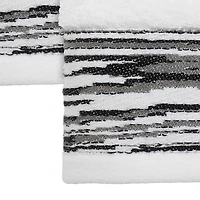 Nicole Miller Sydney Striped Hand Towels, Set of 2