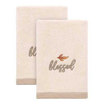 Blessed Fall Harvest Fingertip Towels, Set of 2