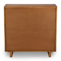 Leighton Natural Ribbed Wood Cabinet