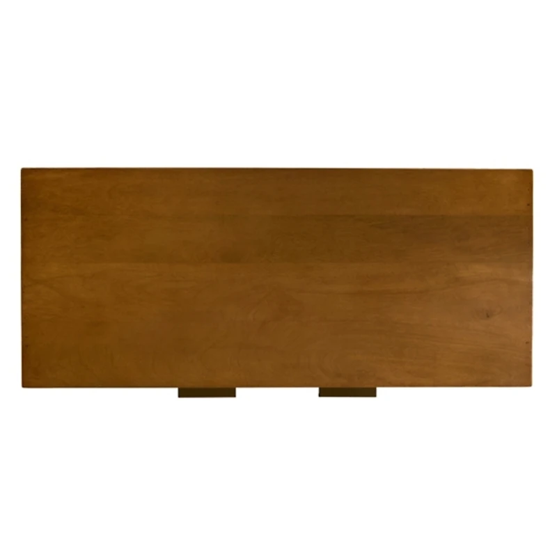 Leighton Natural Ribbed Wood Cabinet