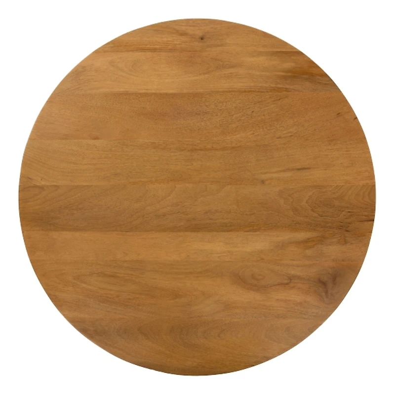 Leighton Natural Ribbed Wood Coffee Table