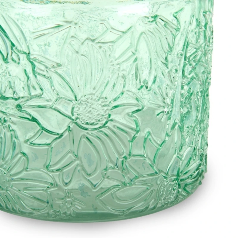 Etched Floral Storage Jars