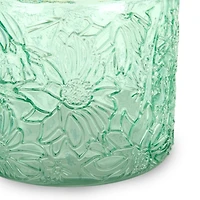 Etched Floral Storage Jars