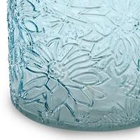 Etched Floral Storage Jars