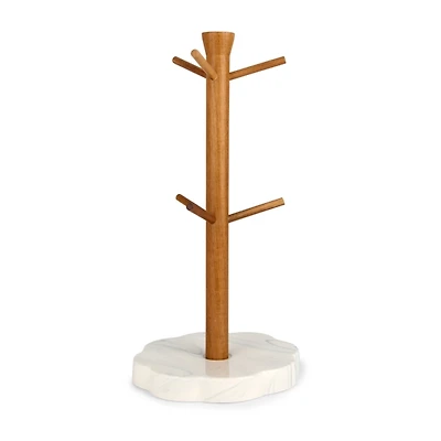 Faux Marble Scalloped Mug Holder