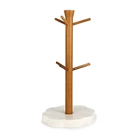 Faux Marble Scalloped Mug Holder