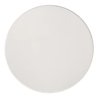 Palmer White Wood Round Charging End Table